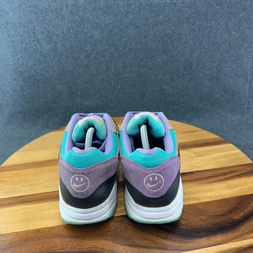 Nike Air Max 1 GS Have A Nike Day Teal Purple Pink Black Leather 6.5Y AT8131-001